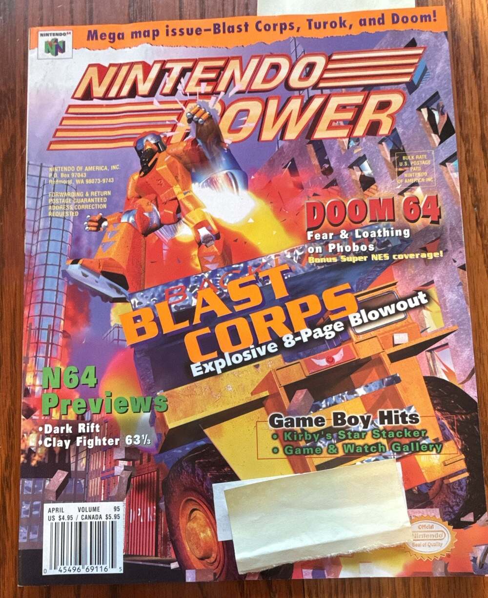 Nintendo Power Magazine Vol. 95 April 1997 Blast Corps (75)
